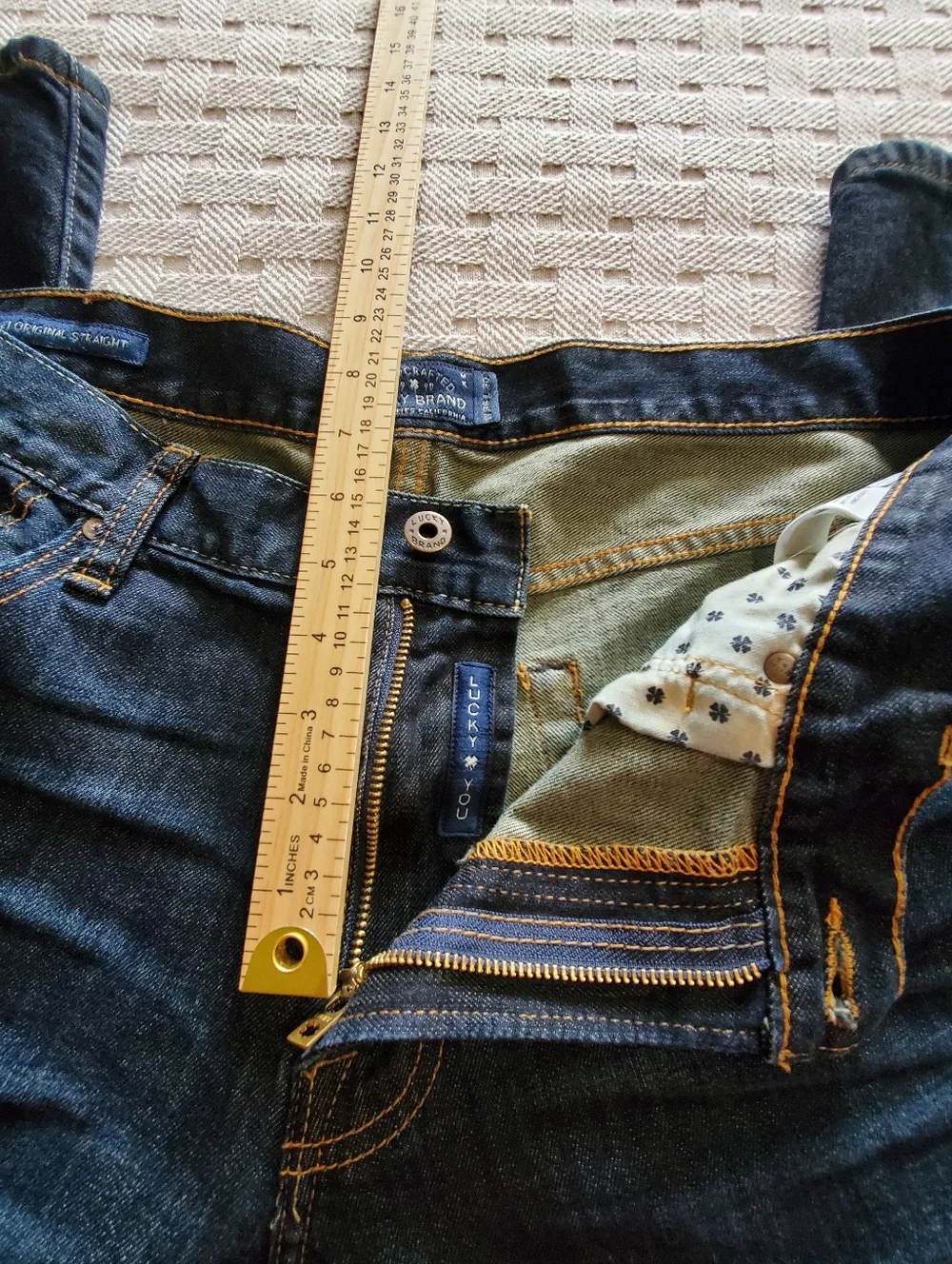 Lucky Brand 221 Original Straight Jeans Vintage 36/30 Dark Wash Men's - Picture 8 of 11